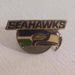 Seattle Seahawks Football Team Vintage 1980's Lapel Pin Tie Tack